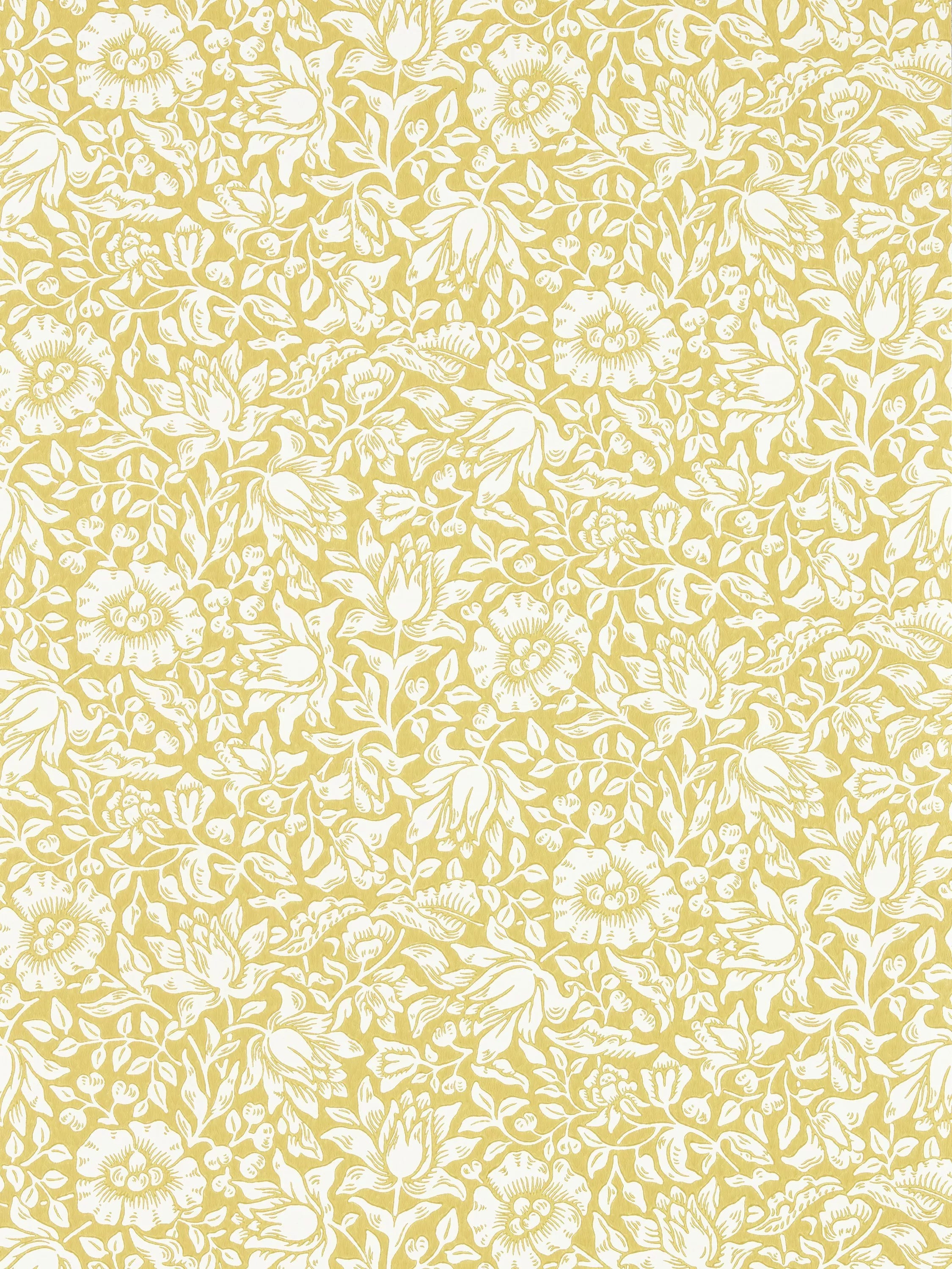 Morris & Co Mallow floral wallpaper, imported from the UK