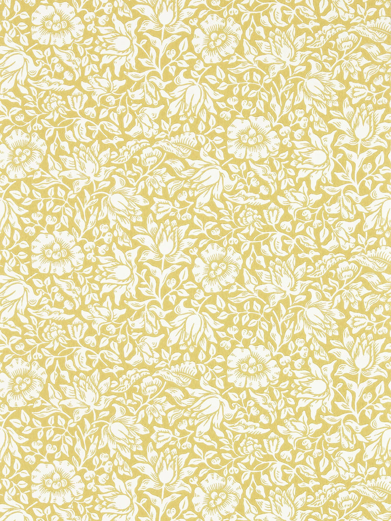 Morris & Co Mallow floral wallpaper, imported from the UK