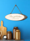 Treat Republic personalised rustic wood kitchen sign Natural (British brand)