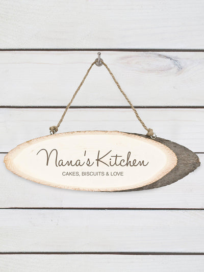 Panneau de cuisine en bois rustique personnalisé Treat Republic Naturel John Lewis - Acheter en ligne chez McGrocer