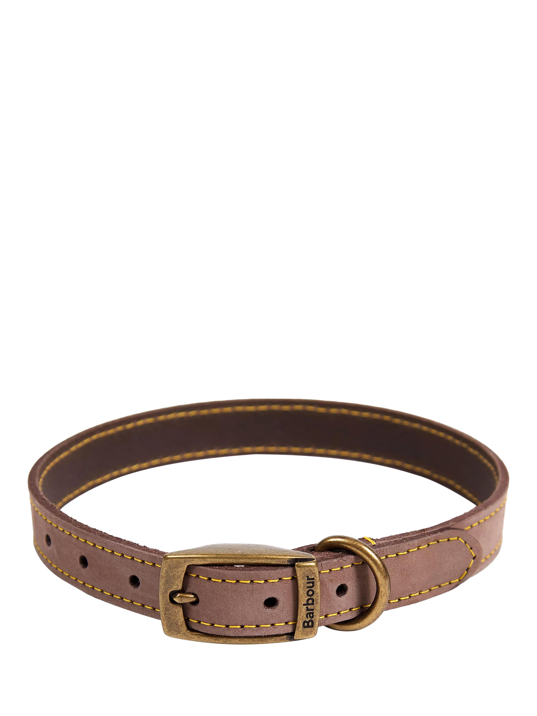 Barbour dog collar mid brown large, imported from the UK