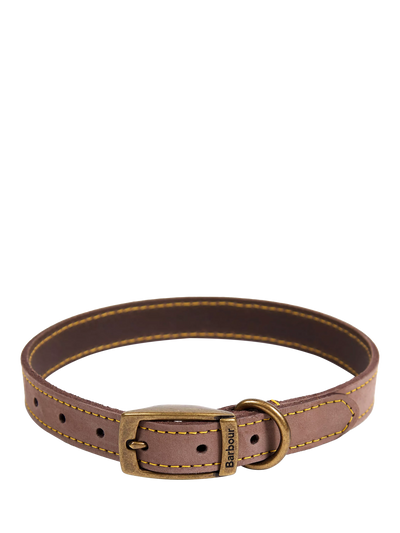 John Lewis Barbour Leather Dog Collar Mid Brown- Buy online at McGrocer