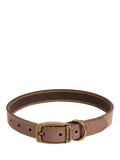 Barbour dog collar mid brown large, imported from the UK