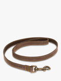 Laisse pour chien en cuir Barbour Marron Moyen - Produit britannique