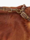 Laisse pour chien en cuir Barbour Marron Moyen - Produit britannique