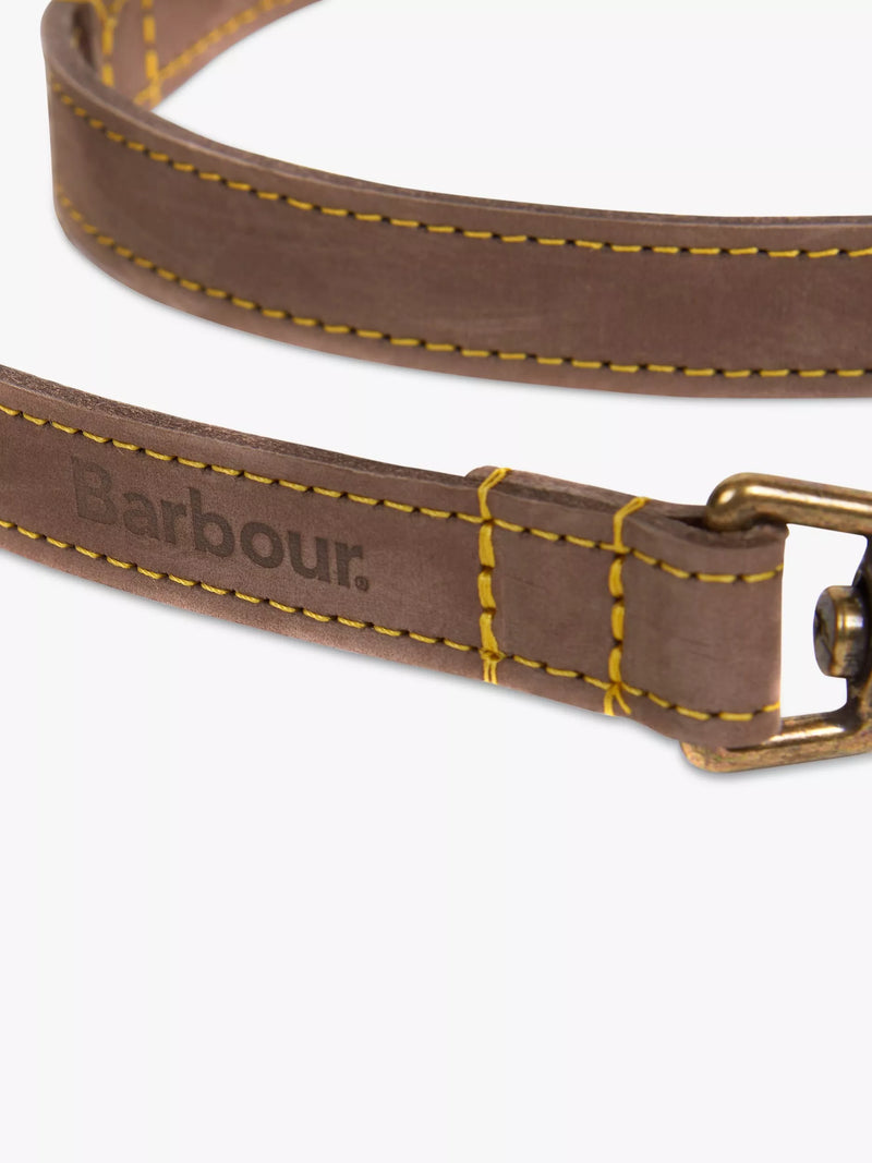 Barbour Leather Dog Lead Mid Brown - British product