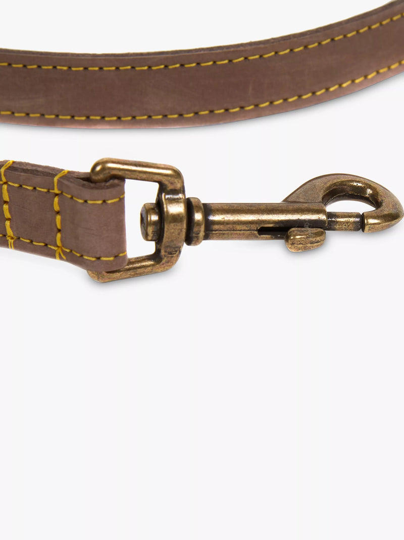 Barbour Leather Dog Lead Mid Brown - British product