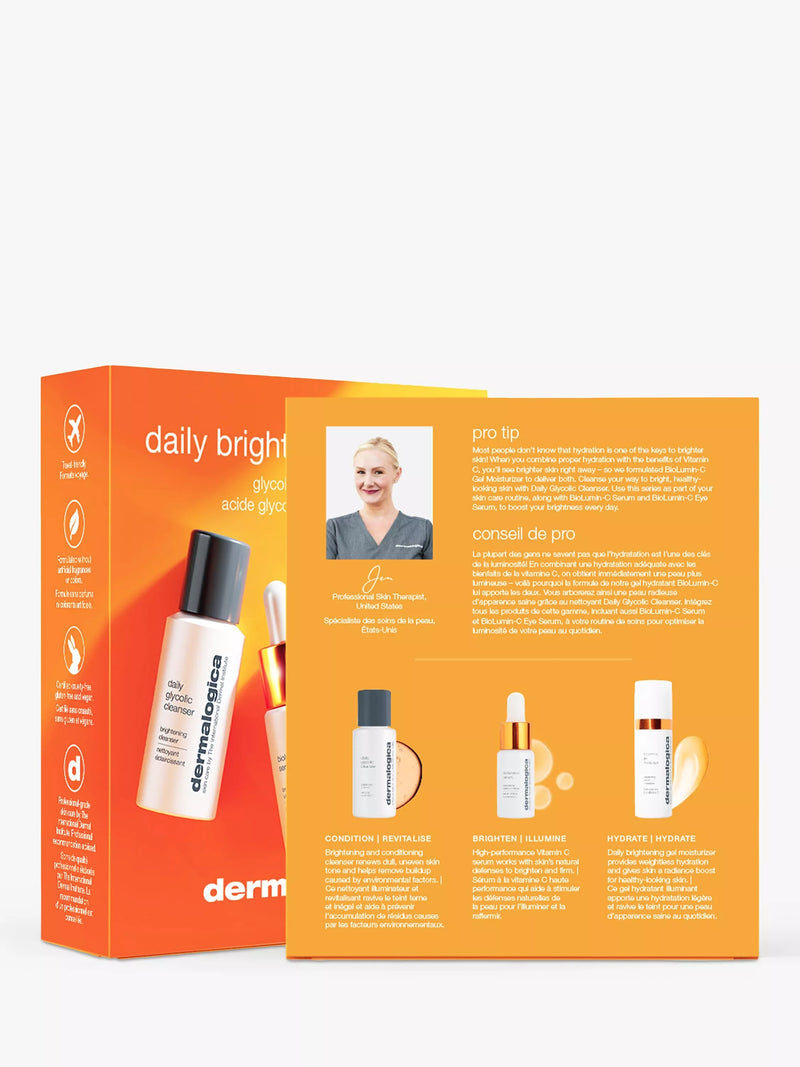 Dermalogica Daily Brightness Booster Kit skincare gift set - British product