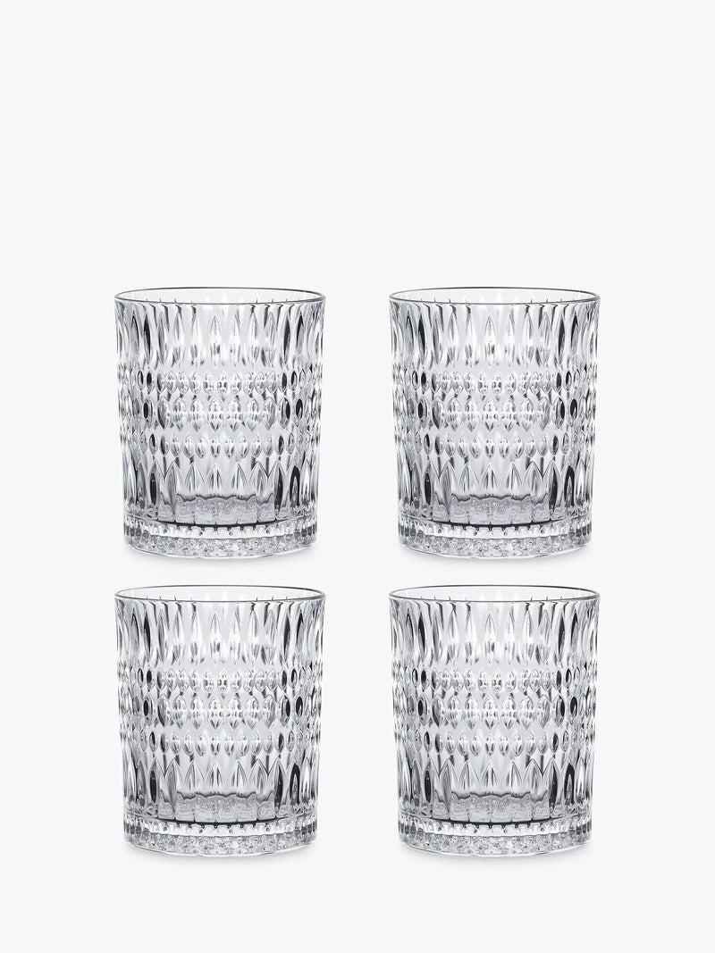 Nachtmann Ethno crystal glass tumbler set, 4 pieces 294ml each - British product