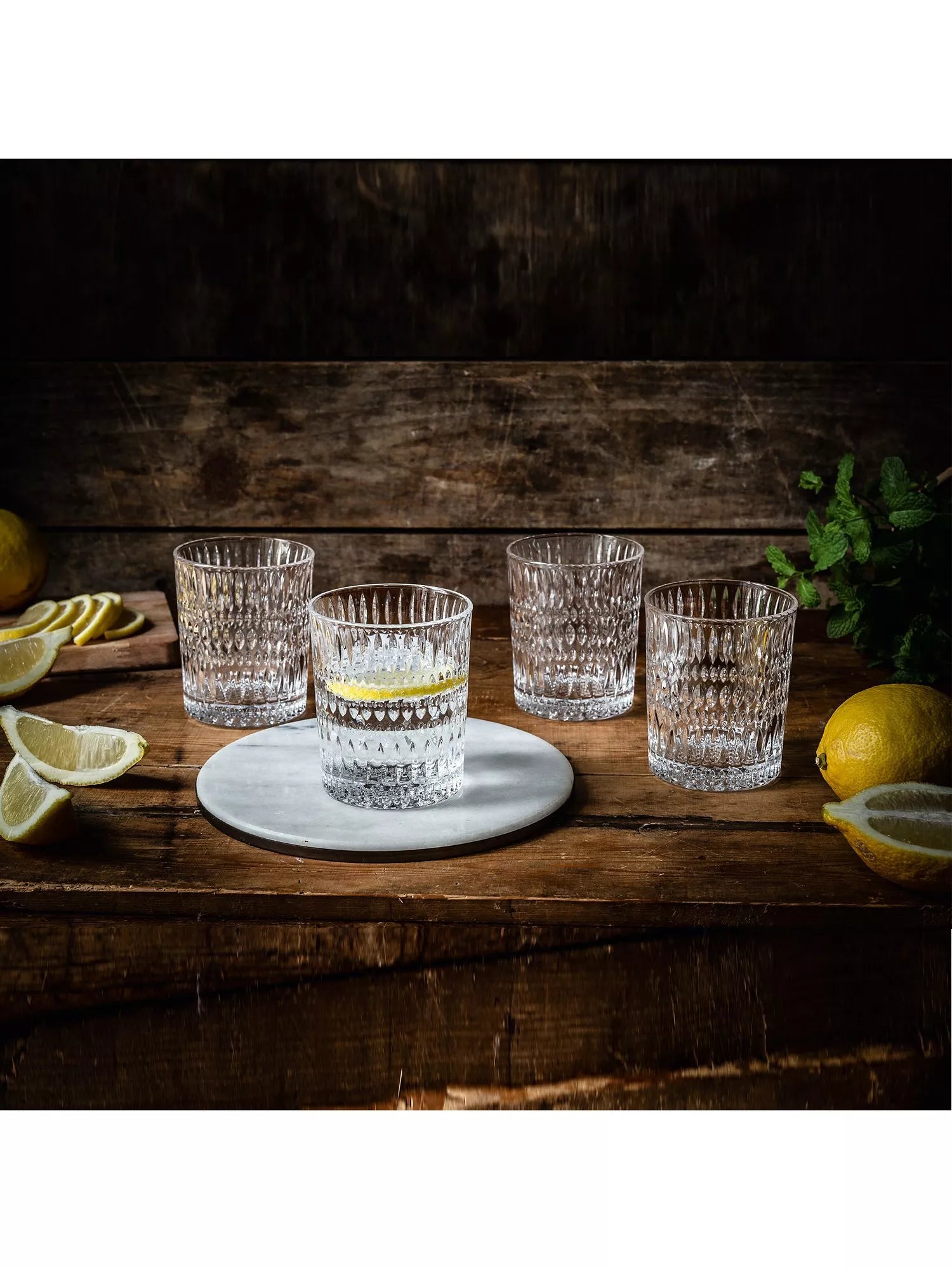 Nachtmann Ethno crystal glass tumbler set, 4 pieces 294ml each - British product