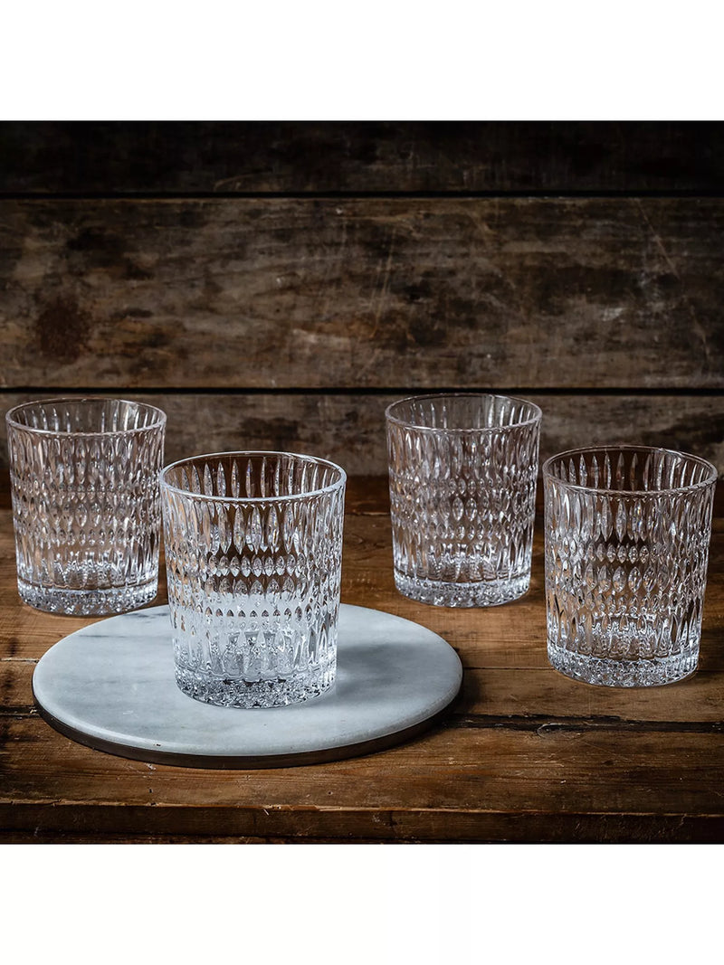 Nachtmann Ethno crystal glass tumbler set, 4 pieces 294ml each - British product