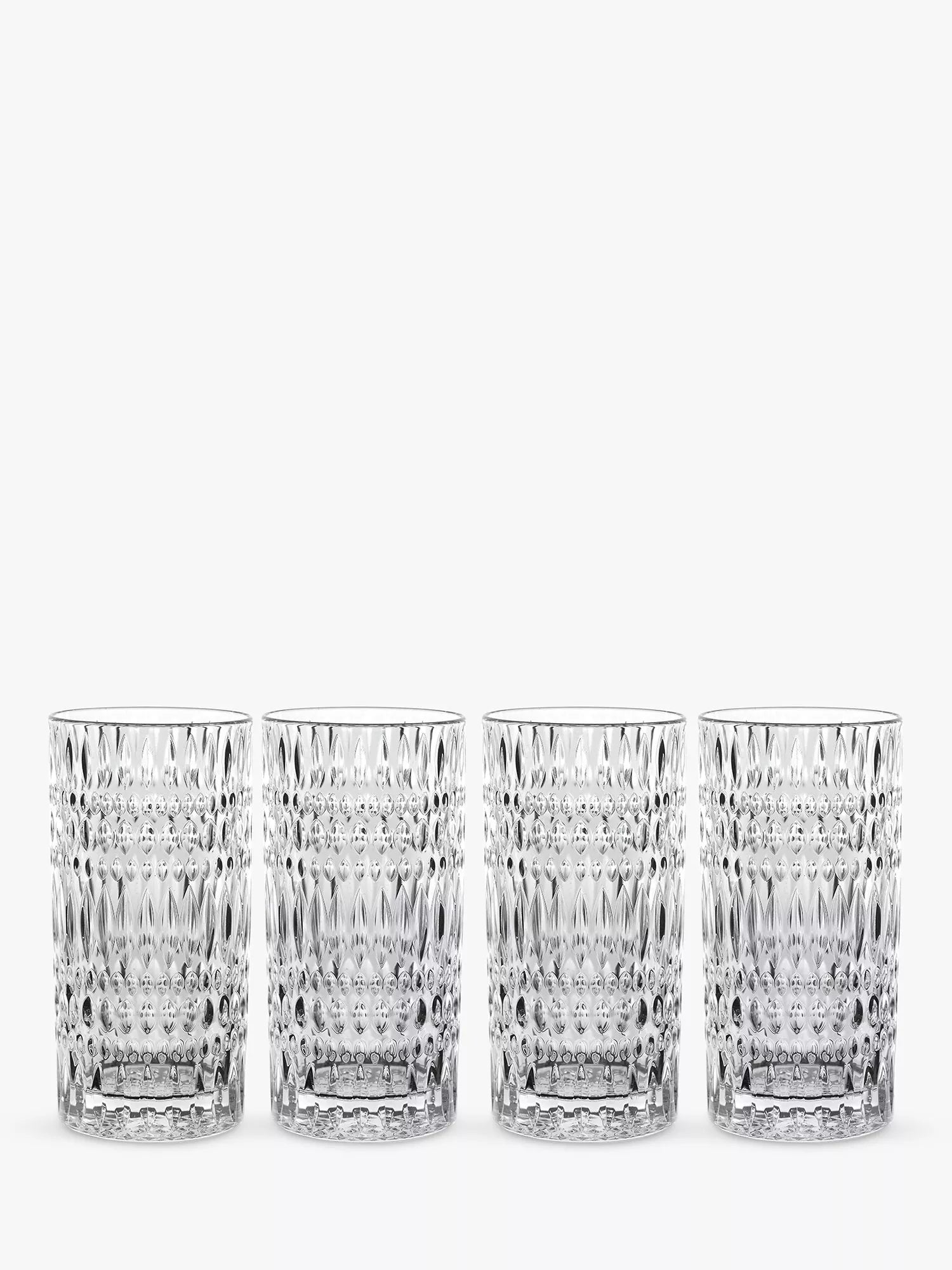 Nachtmann Ethno highball crystal glass set of 4 434ml (British brand)