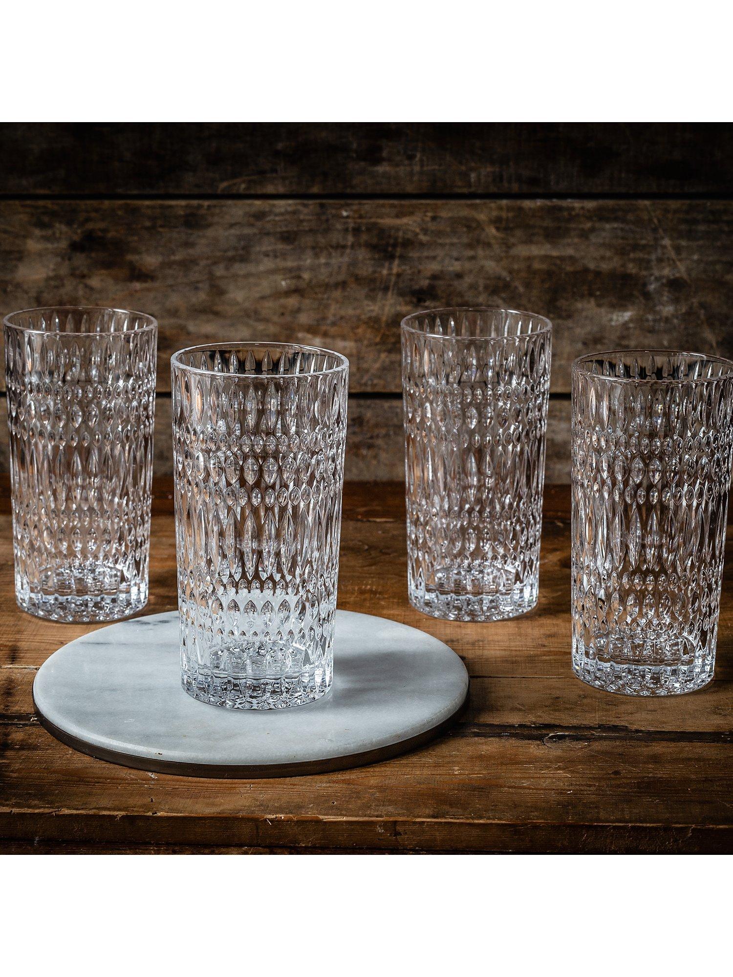 Nachtmann Ethno highball crystal glass set of 4 434ml (British brand)