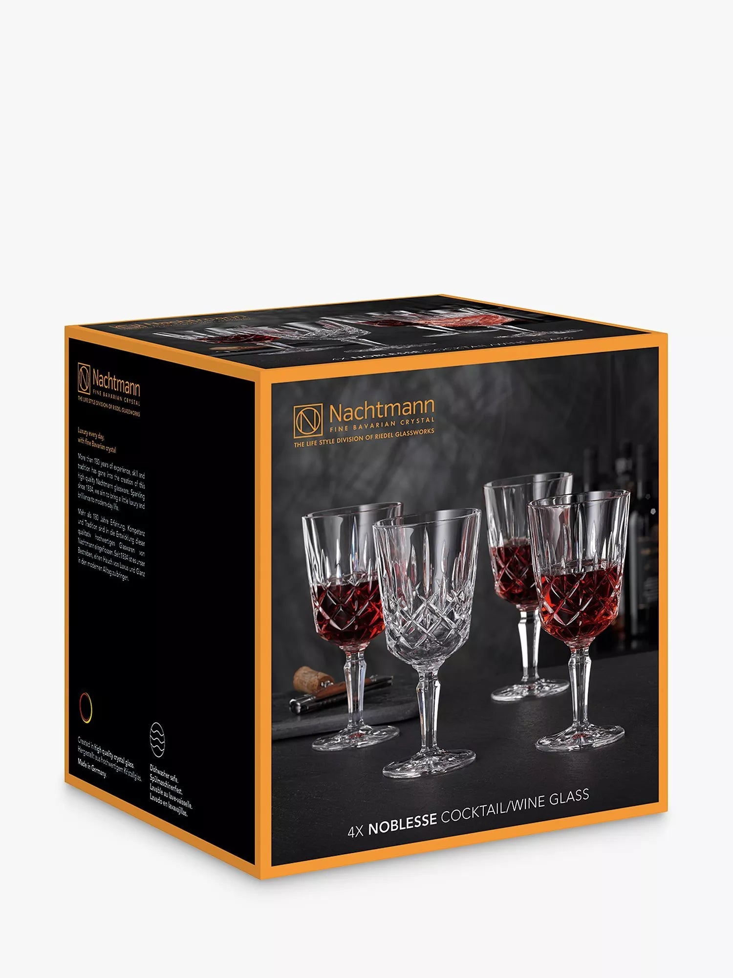 Nachtmann Noblesse crystal wine glass set 355ml (British brand)
