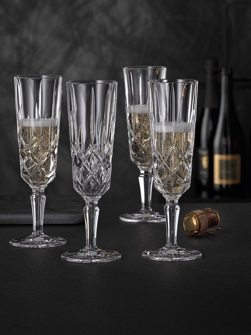 Nachtmann Noblesse crystal champagne flutes set of 4 155ml, imported from the UK