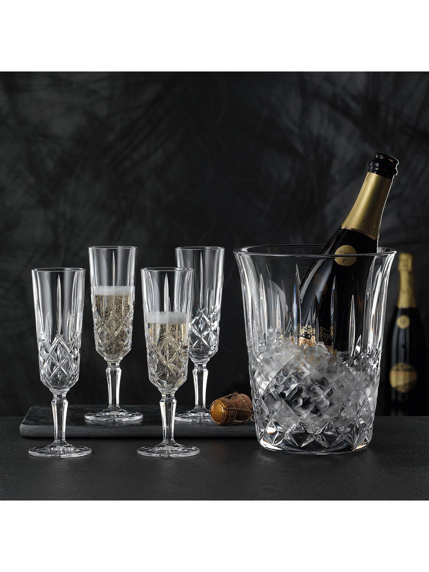 Nachtmann Noblesse crystal champagne flutes set of 4 155ml, imported from the UK