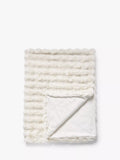 John Lewis wave fur throw with textured faux fur, UK version