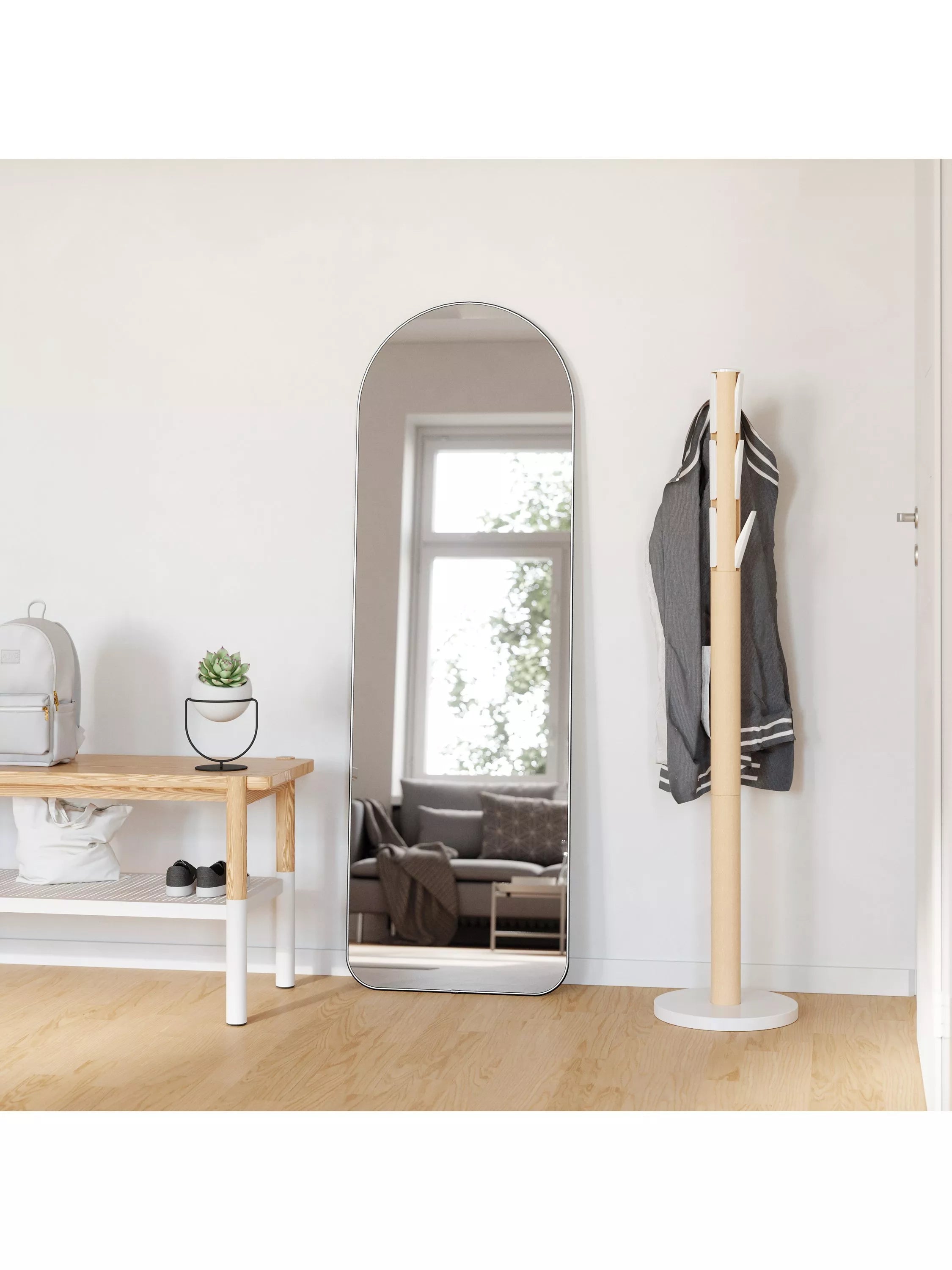 Umbra titanium arch leaner mirror 158x51cm (British brand)