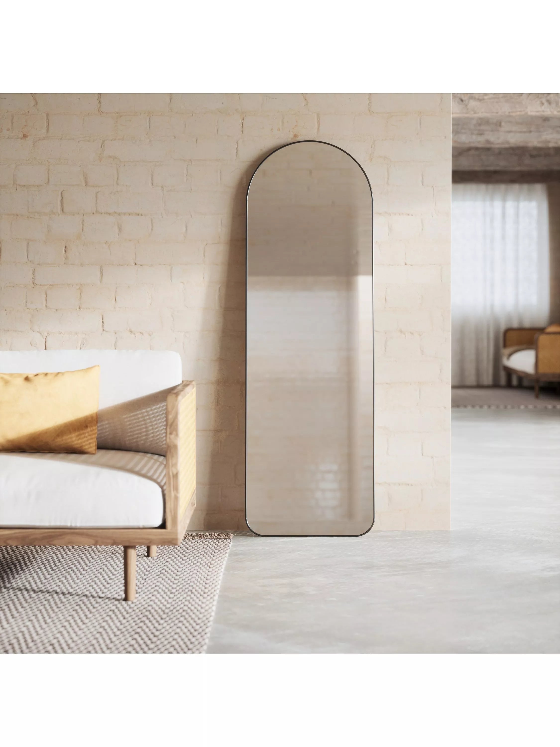 Umbra titanium arch leaner mirror 158x51cm (British brand)