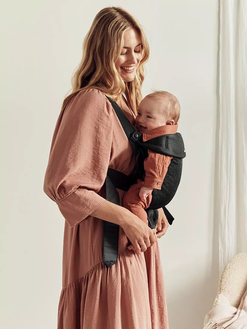 BabyBjörn mesh baby mini carrier Black - British product