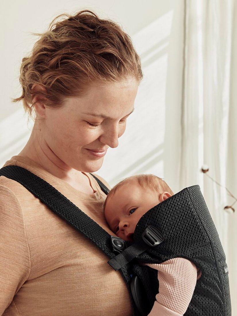 BabyBjörn mesh baby mini carrier Black - British product