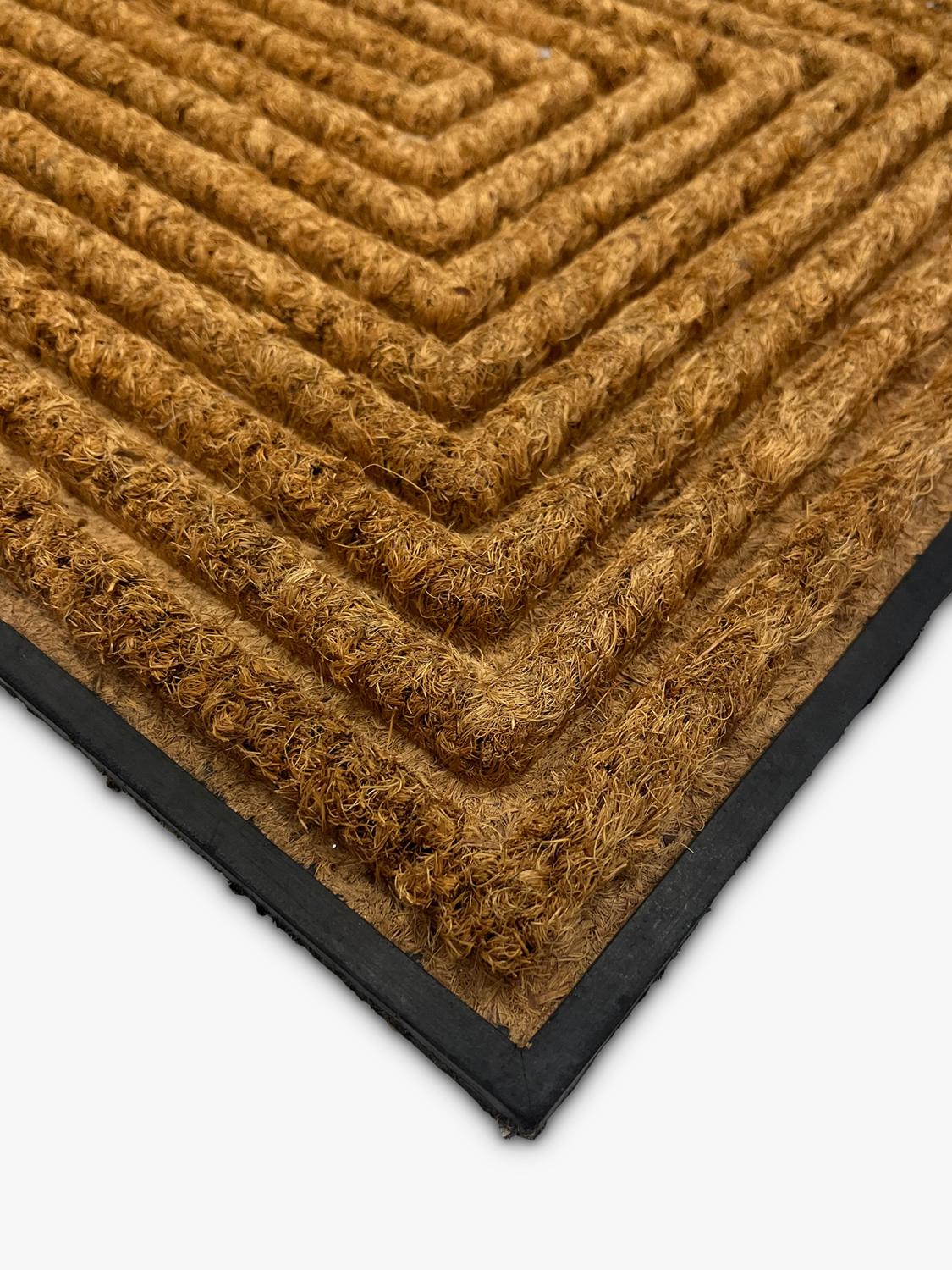 John Lewis diamond scraper door mat with coir pile, UK version