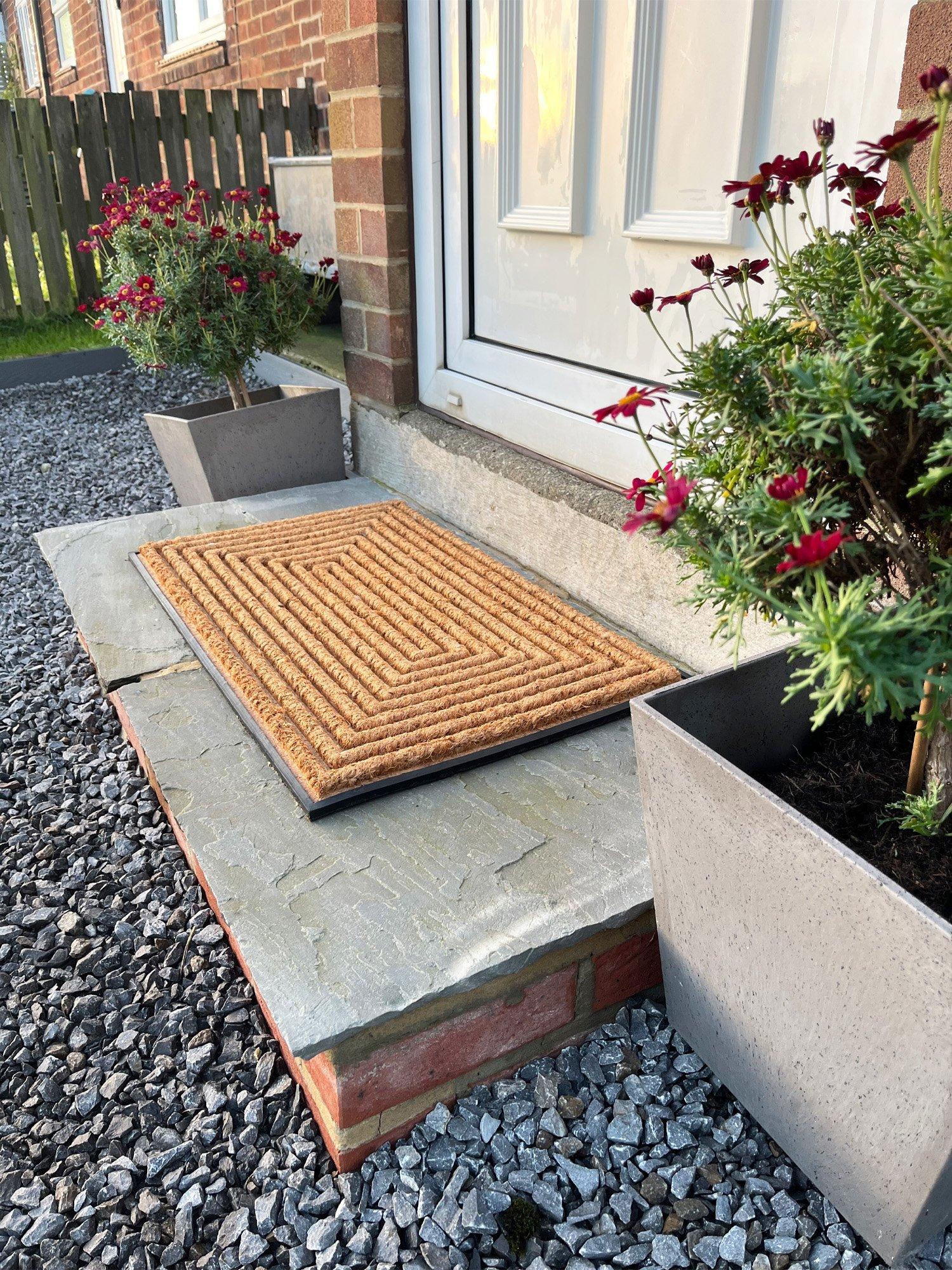 John Lewis diamond scraper door mat with coir pile, UK version