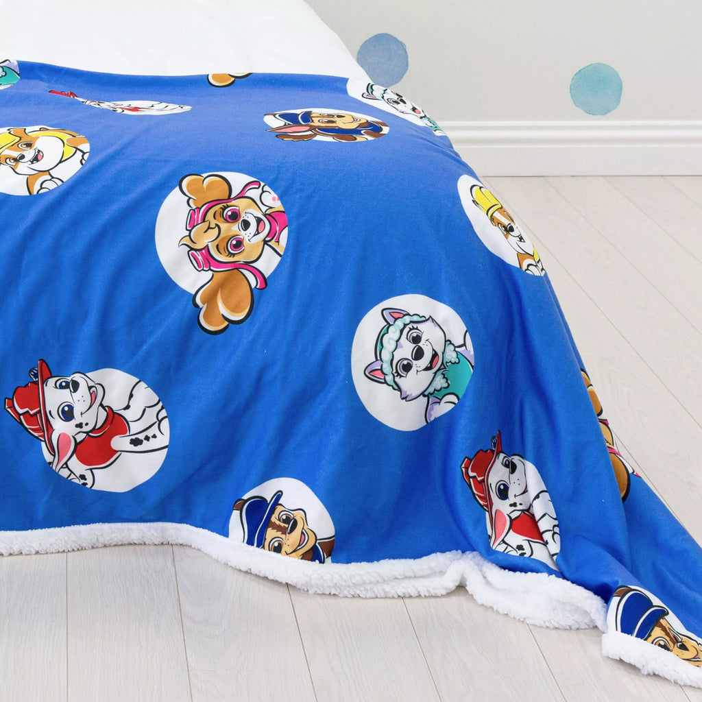 Paw Patrol Sherpa Fleece Throw, Multi