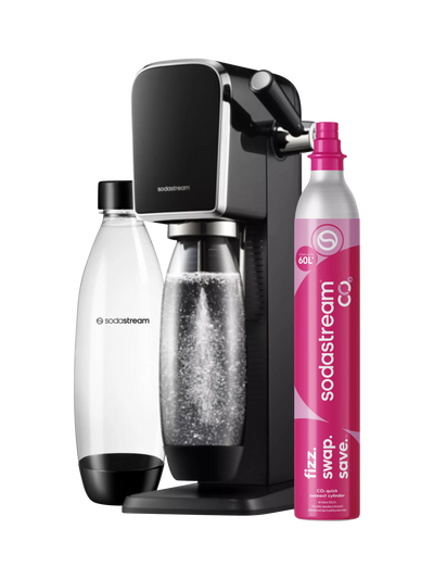 SodaStream Art Sparkling Water Maker with 2 x 1L Bottles and 60L CO2 Cylinder