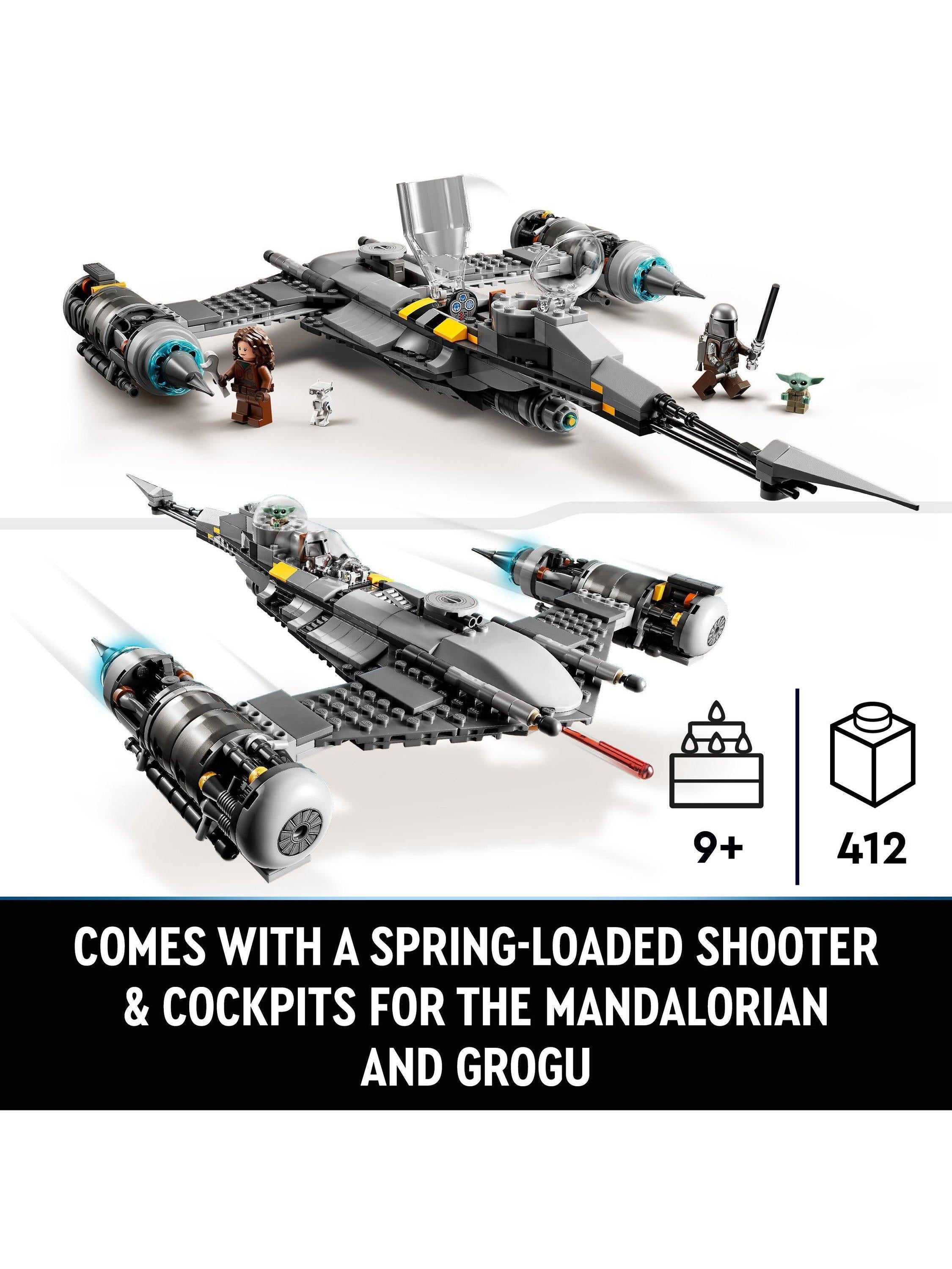 Lego Star Wars Mandalorian's N-1 Starfighter building set 412 pieces, UK version