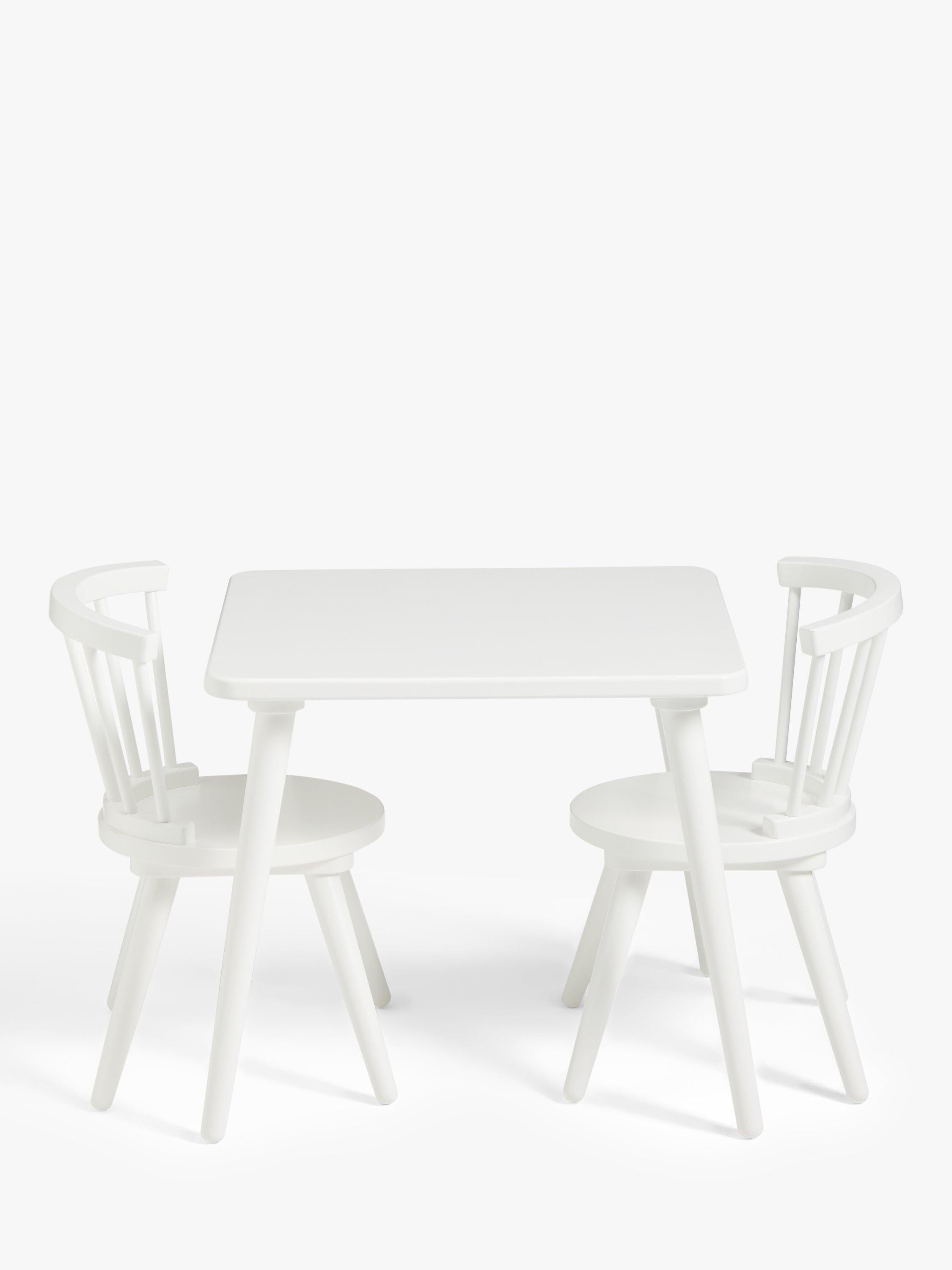 John Lewis white spindle kids table and chairs set - British product