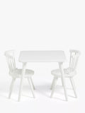 John Lewis white spindle kids table and chairs set - British product