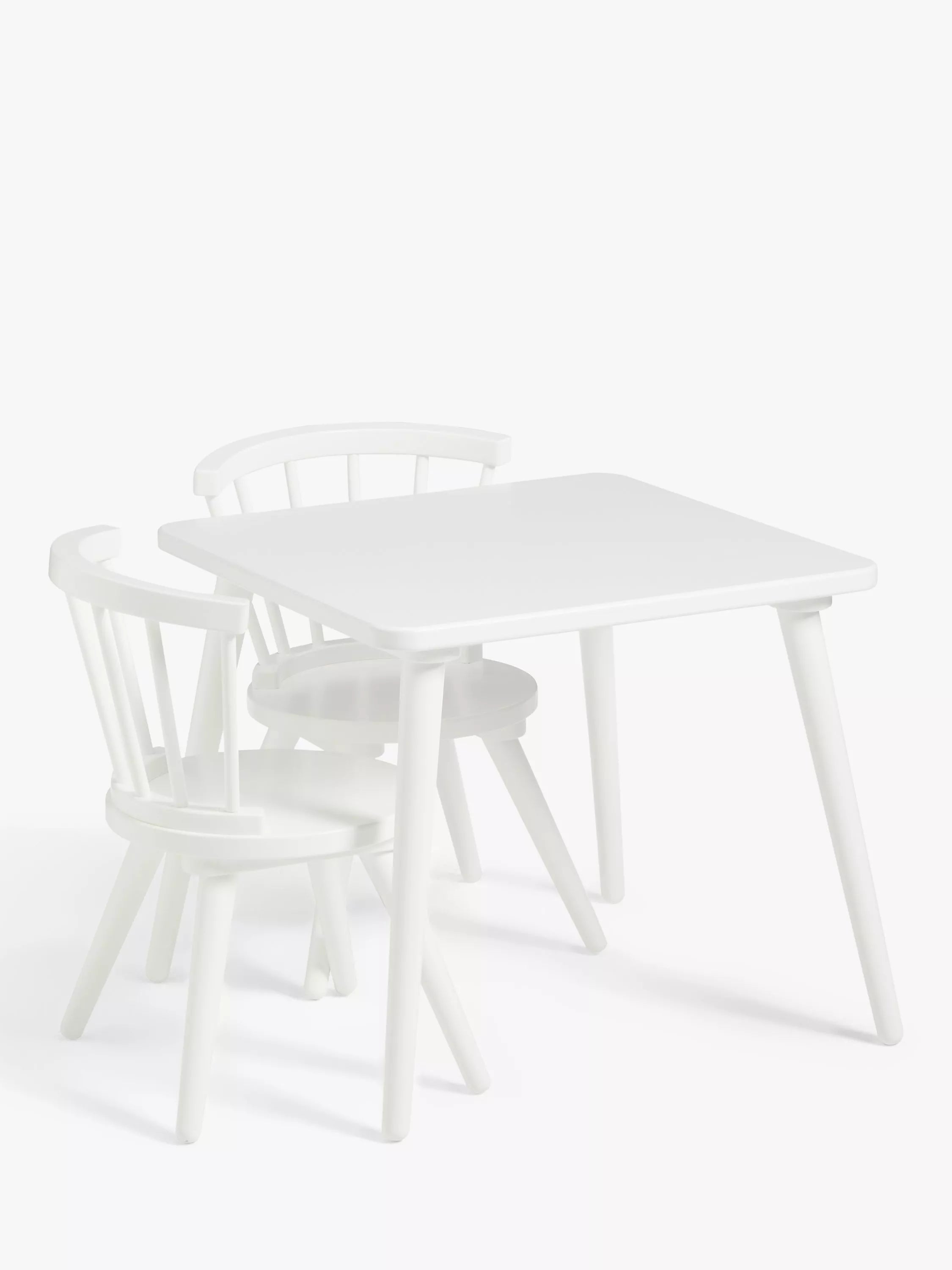 John Lewis white spindle kids table and chairs set - British product