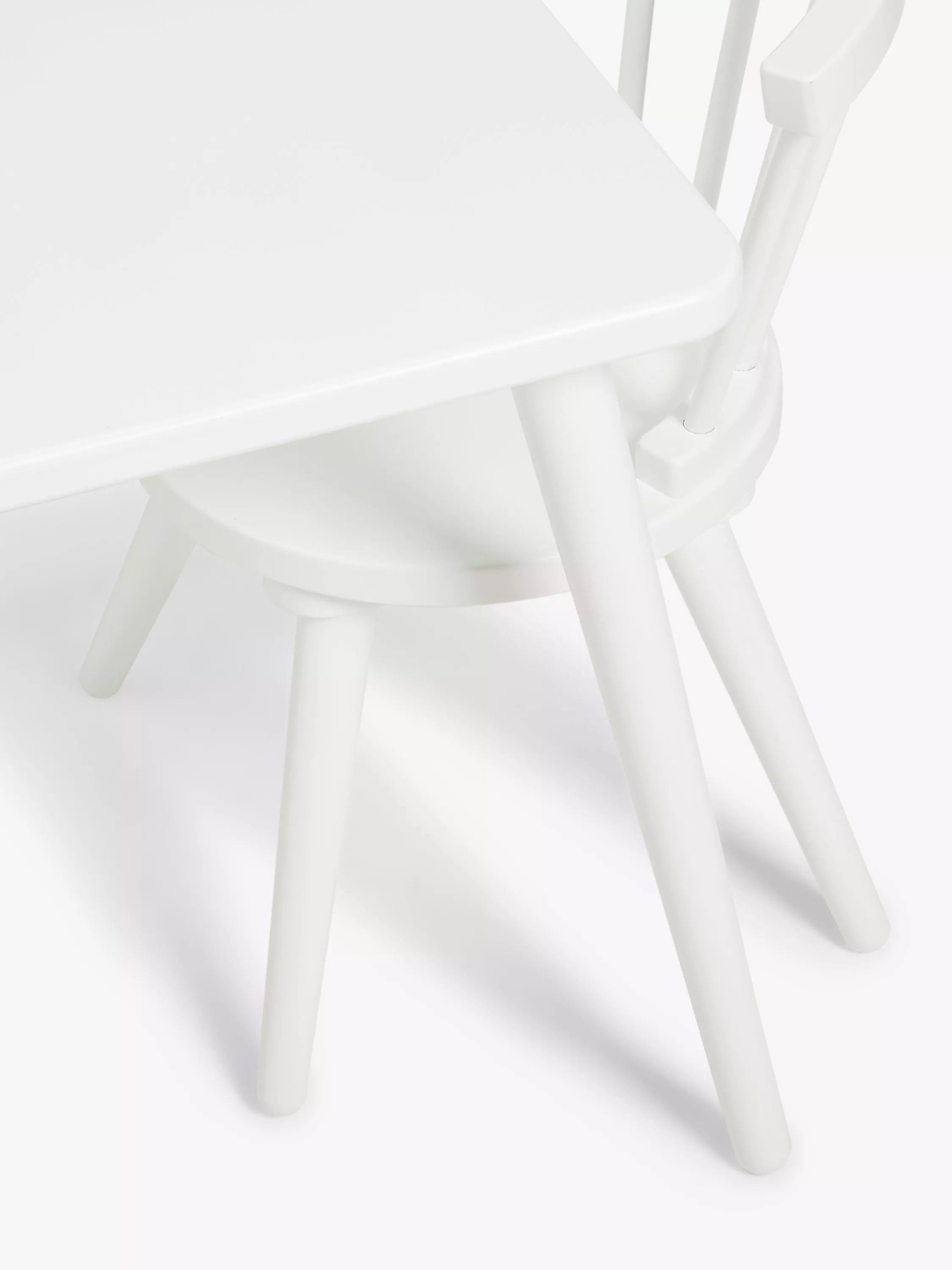 John Lewis white spindle kids table and chairs set - British product