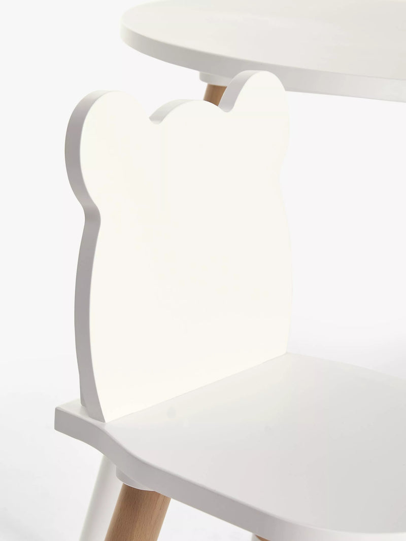 John Lewis bear table and chairs White/Natural, imported from the UK