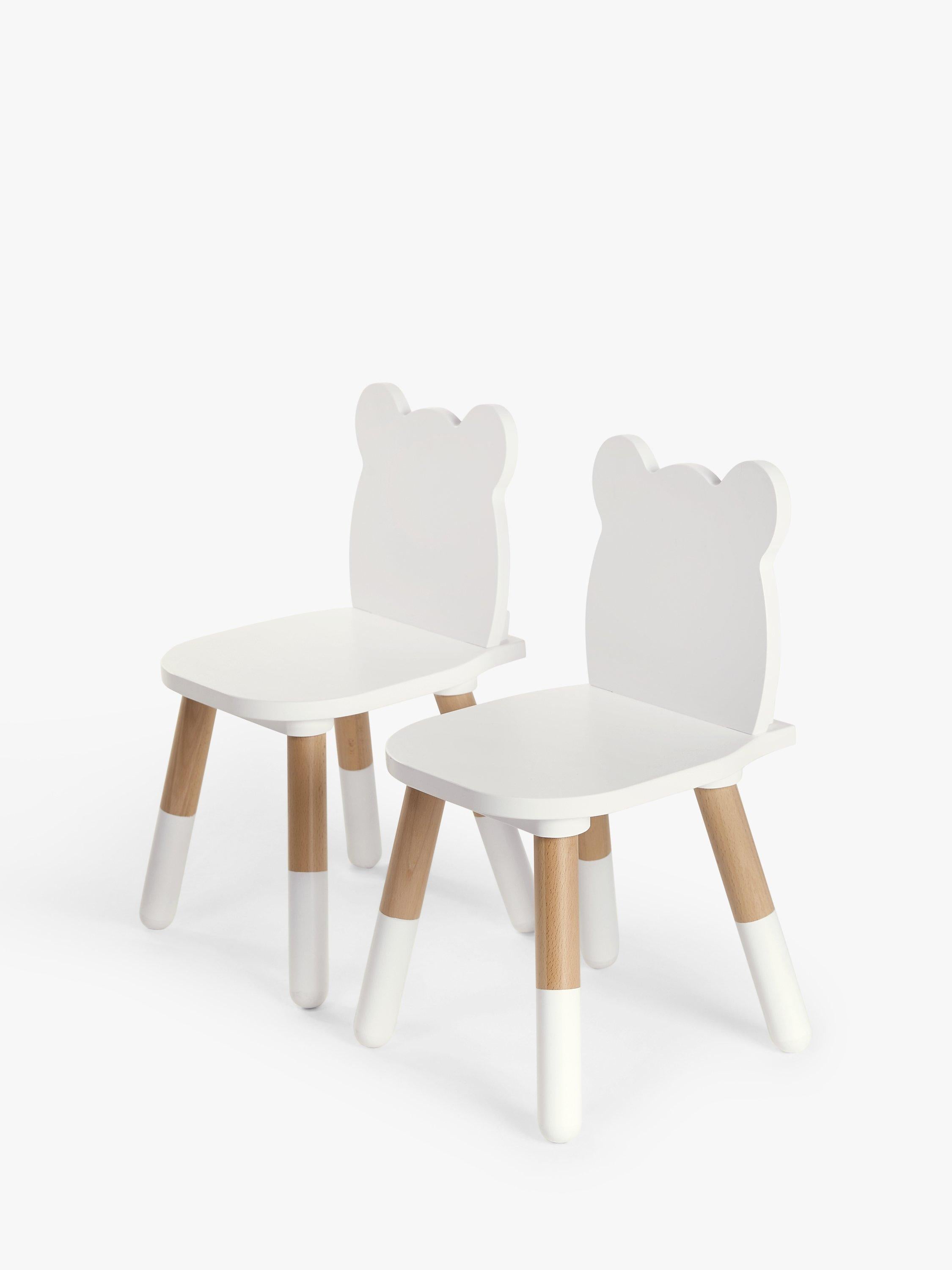 John Lewis bear table and chairs White/Natural, imported from the UK