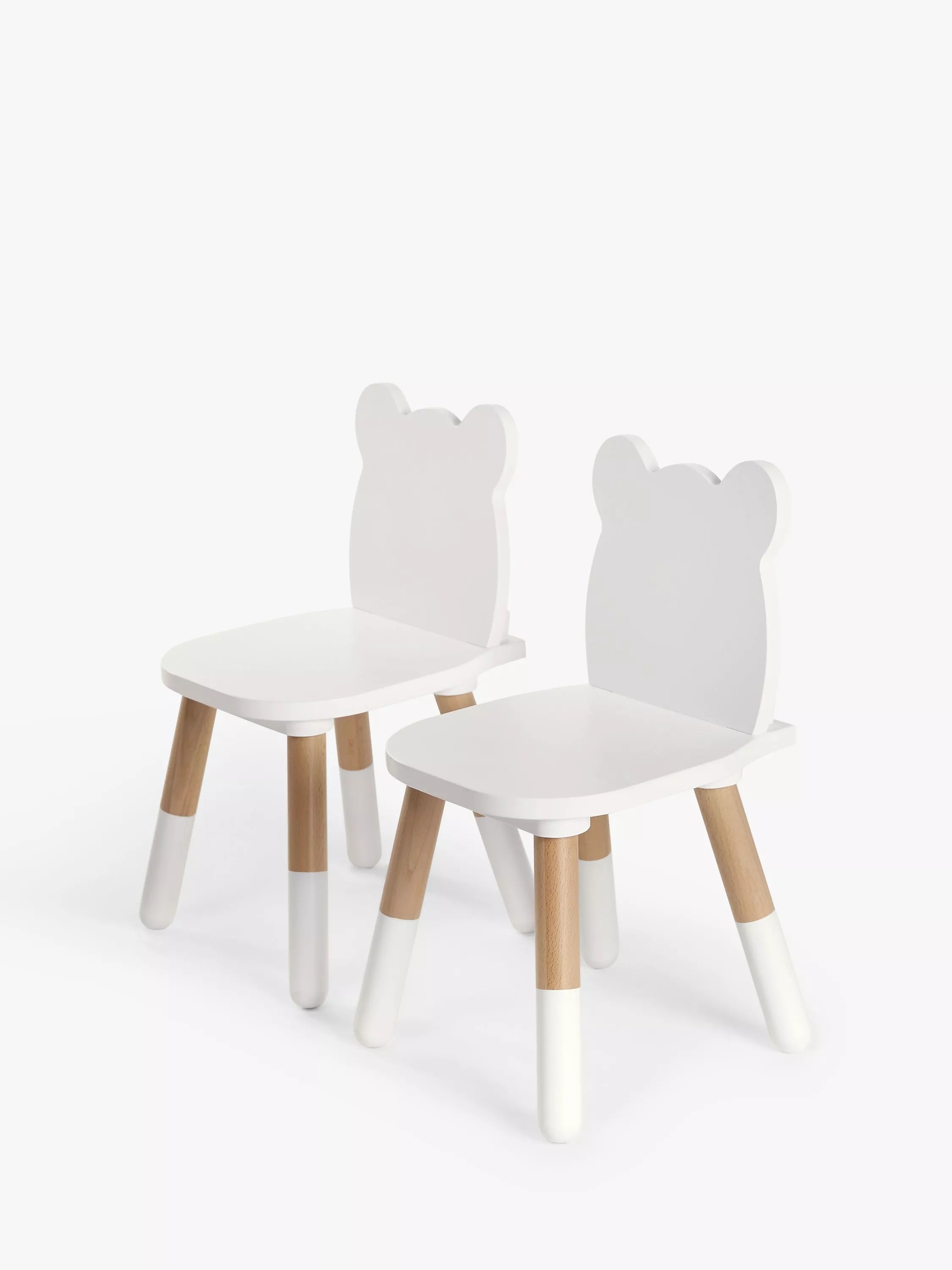 John Lewis bear table and chairs White/Natural, imported from the UK