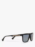 Emporio Armani square polarised sunglasses 56mm, UK version