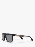 Emporio Armani square polarised sunglasses 56mm, UK version