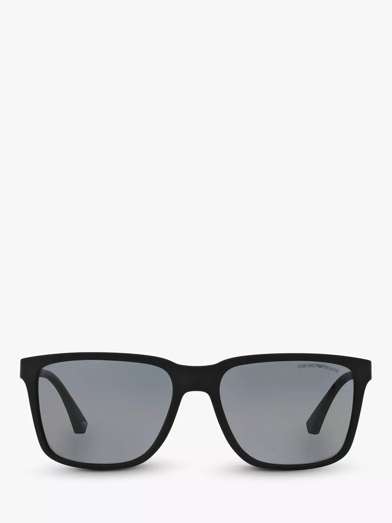 Emporio Armani square polarised sunglasses 56mm, UK version
