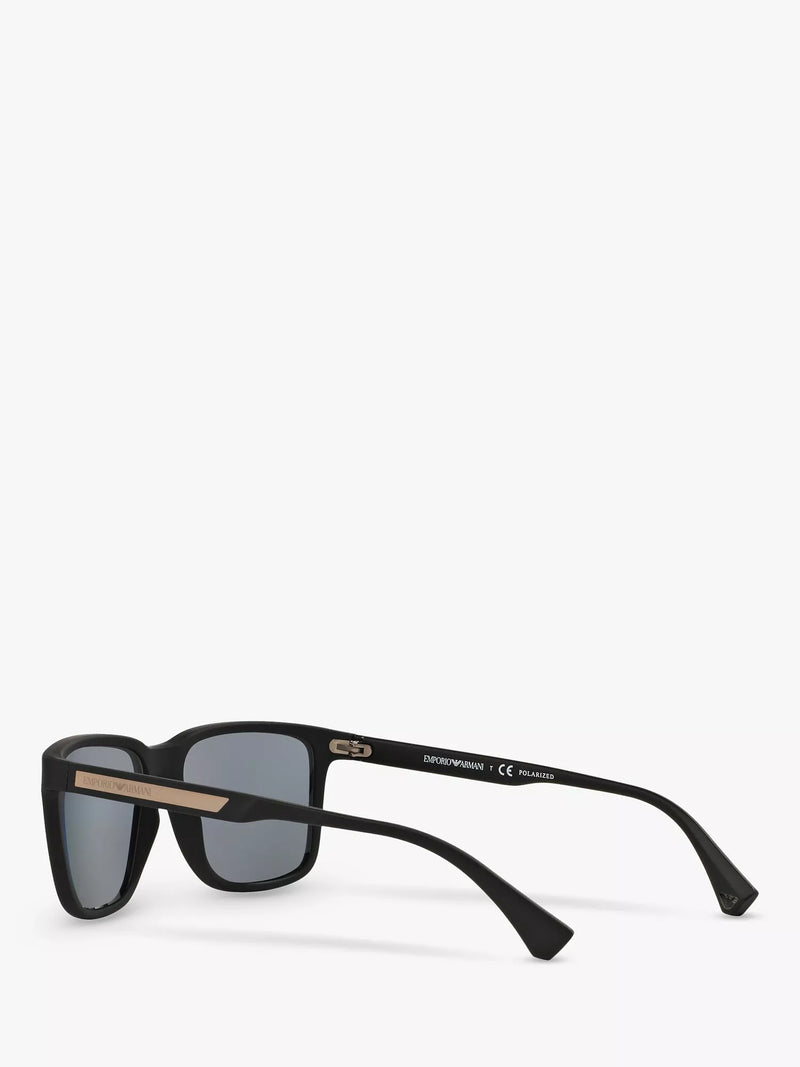 Emporio Armani square polarised sunglasses 56mm, UK version