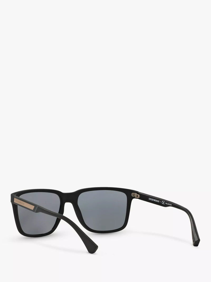 Emporio Armani square polarised sunglasses 56mm, UK version