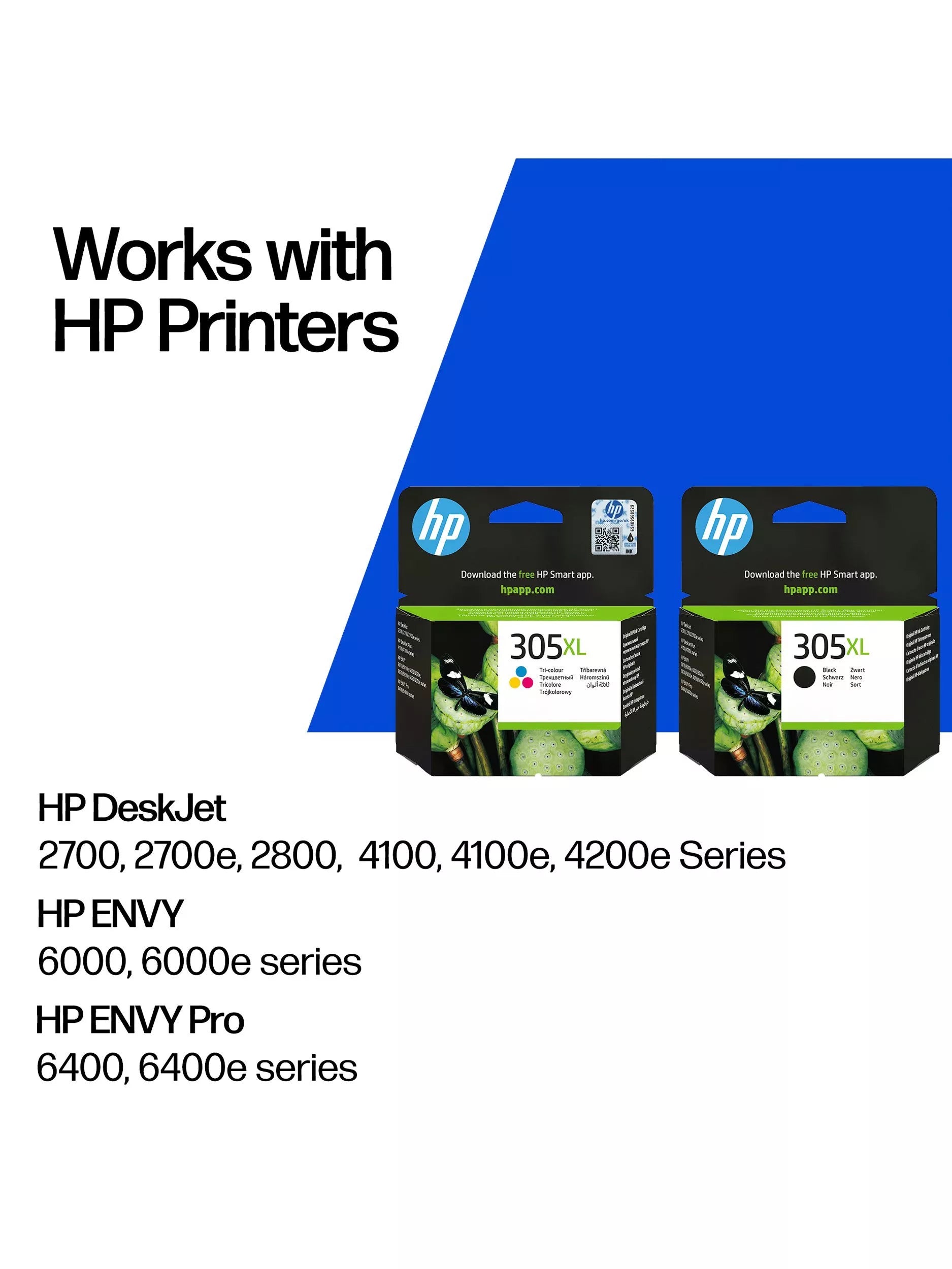 HP 305XL ink cartridge multipack pack of 2 - British product