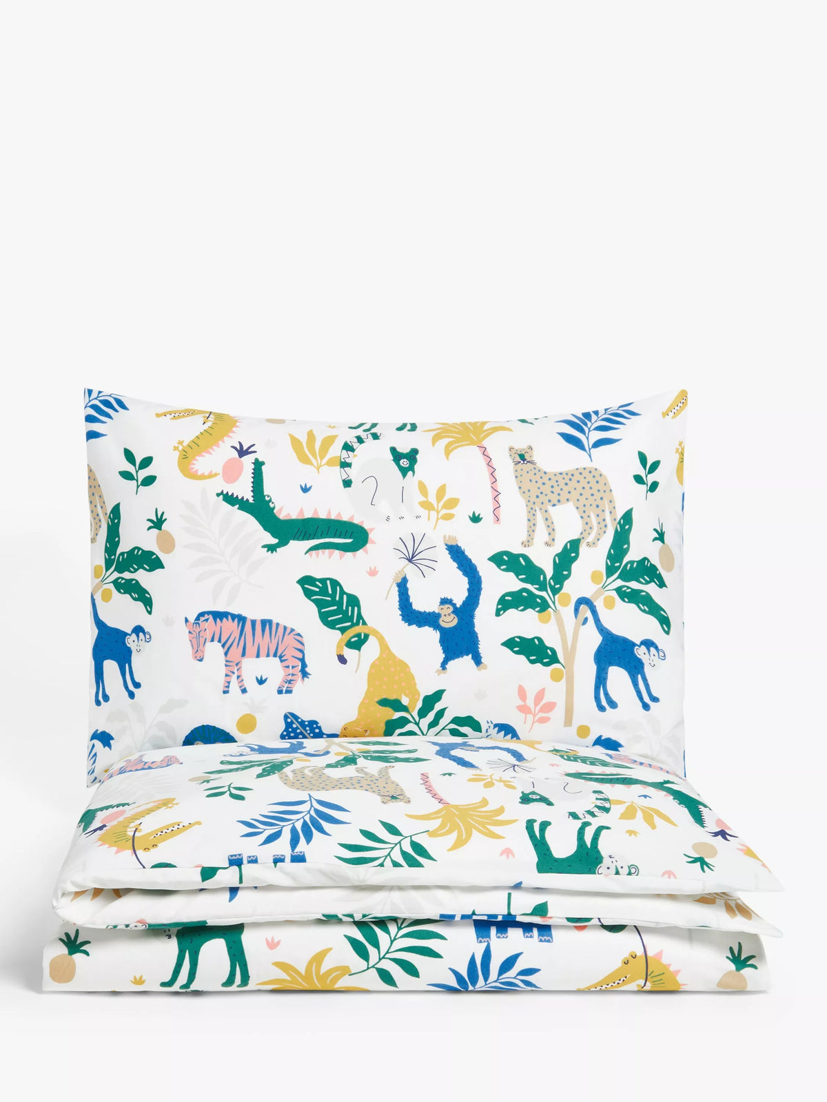 John Lewis Easy Care Jungle Boogie duvet cover set, imported from the UK