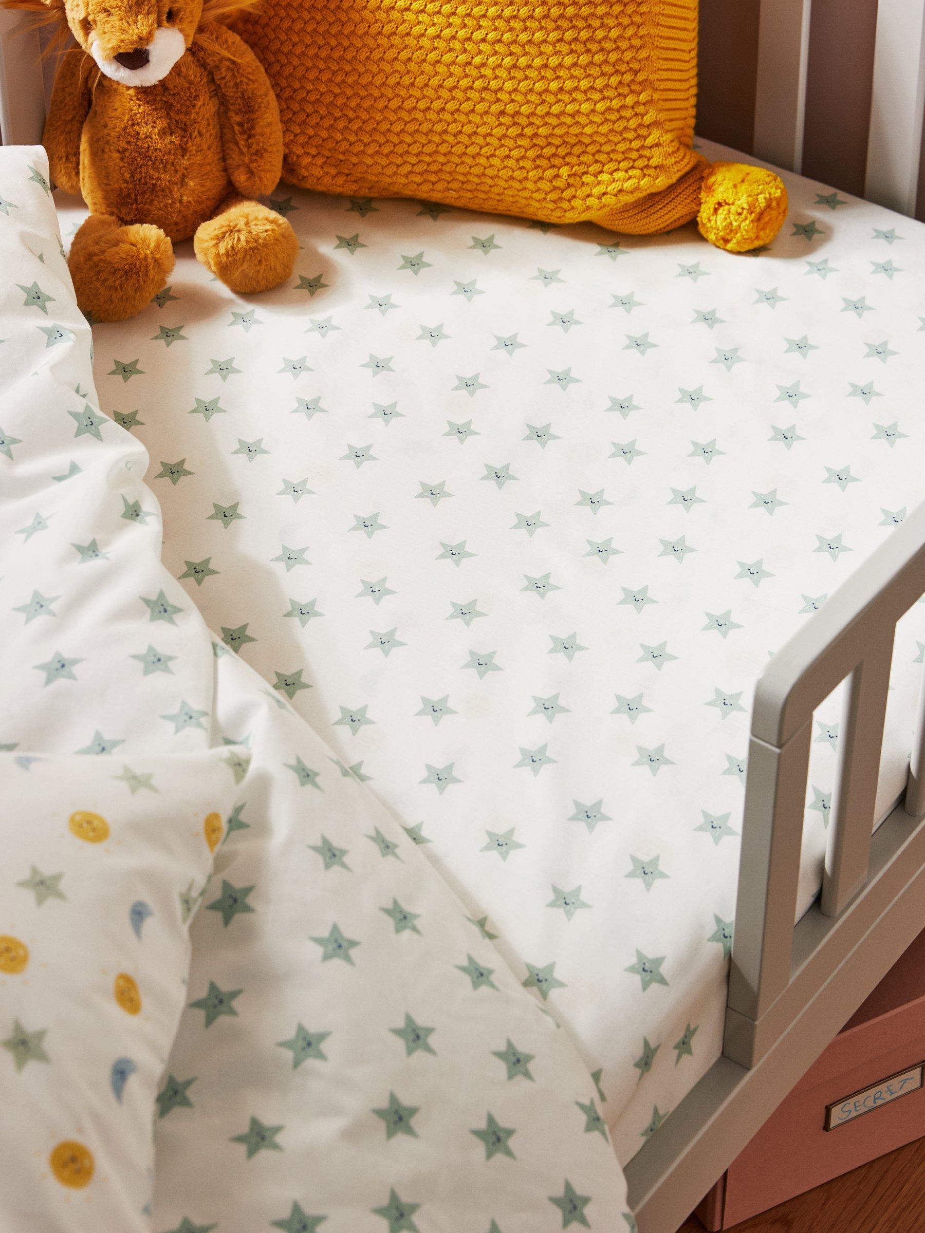 John Lewis baby fitted sheet pack of 2 cotbed, imported from the UK