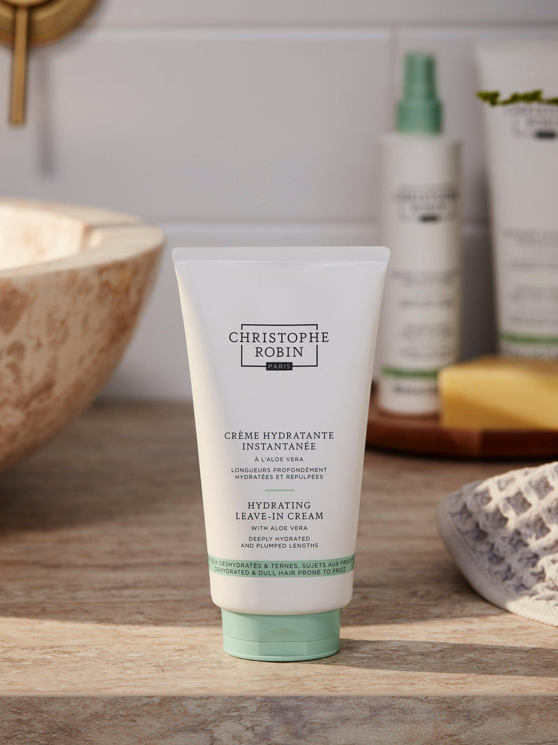 Christophe Robin Hydraring Leave-In Cream with Aloe Vera 150ml - British product