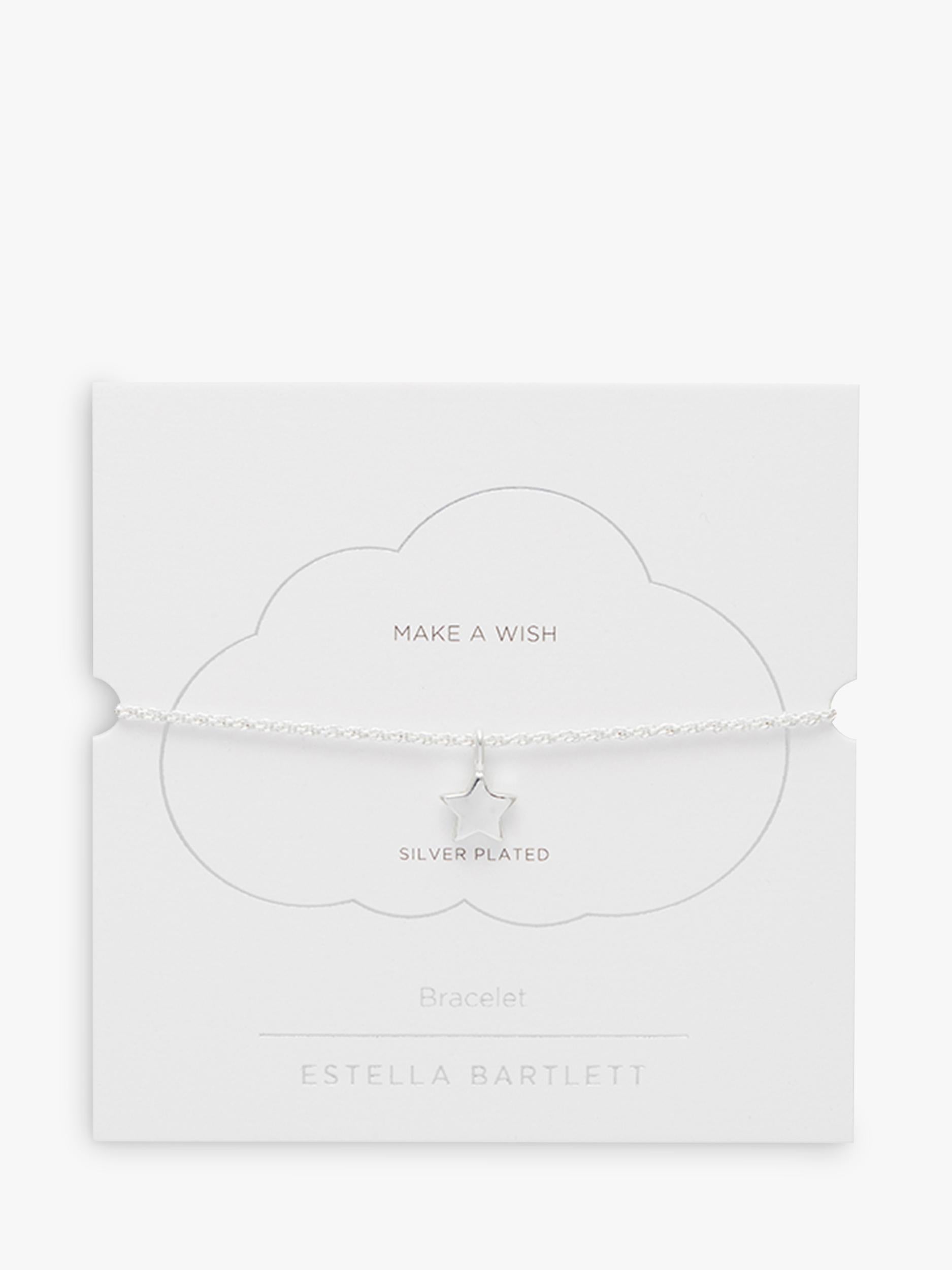 Estella Bartlett star bracelet, silver plated, 17cm, imported from the UK