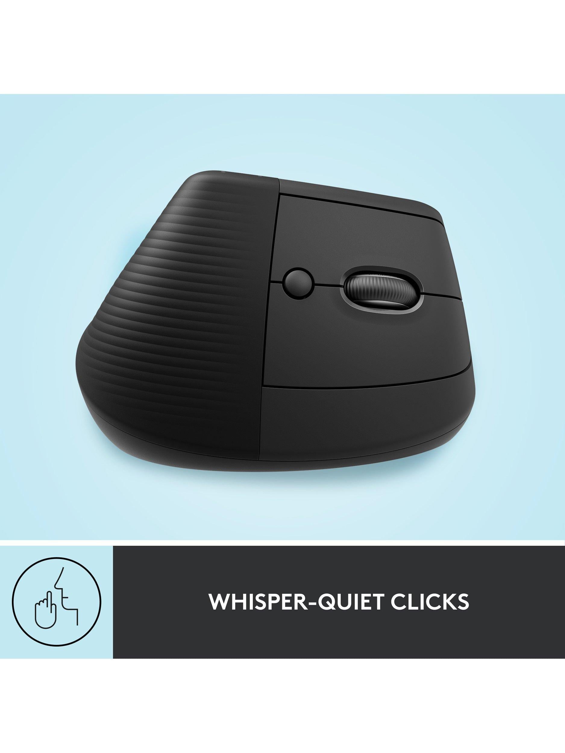 Logitech Lift vertical ergonomic mouse graphite, imported from the UK