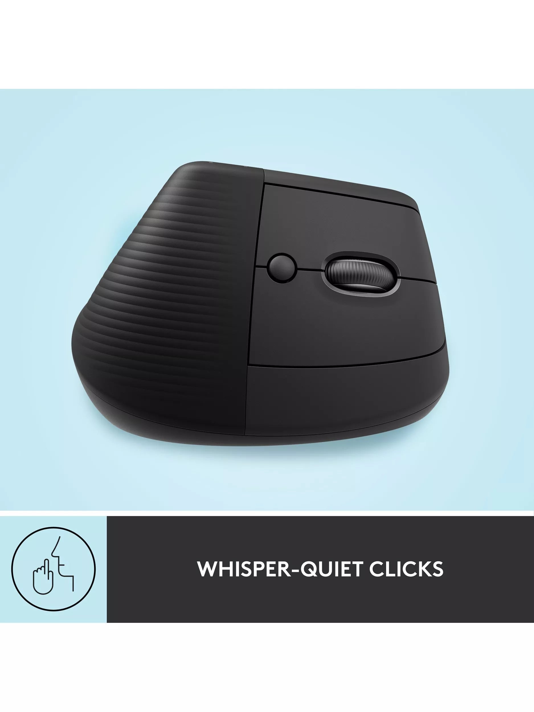 Logitech Lift vertical ergonomic mouse graphite, imported from the UK
