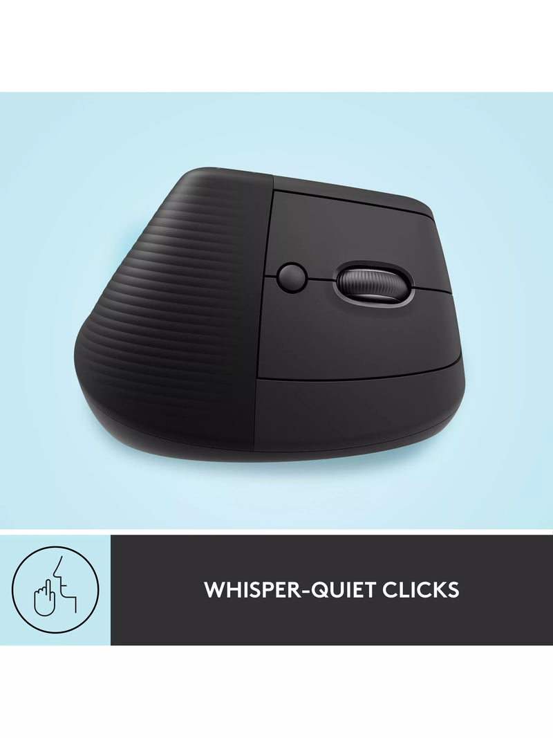 Logitech Lift vertical ergonomic mouse graphite, imported from the UK